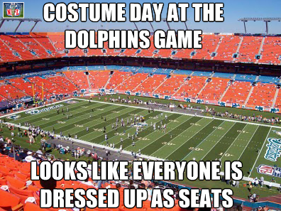 dolphins stadium empty meme